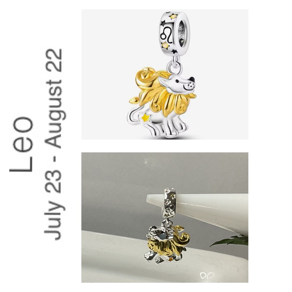 S925 Sterling Silver Leo Charm 40$